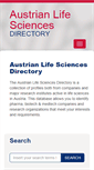 Mobile Screenshot of lifesciencesdirectory.at
