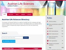 Tablet Screenshot of lifesciencesdirectory.at
